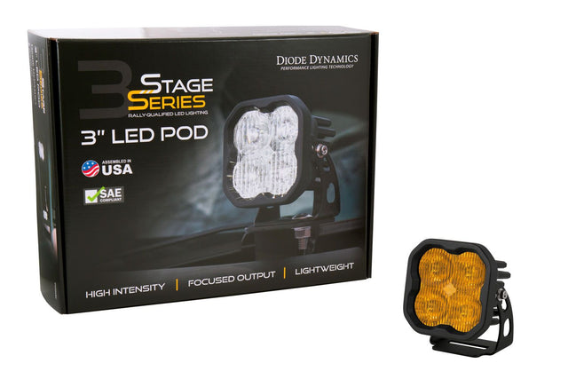 Stage Series 3" Ss3 Jaune Led Pod Standard (Paire)