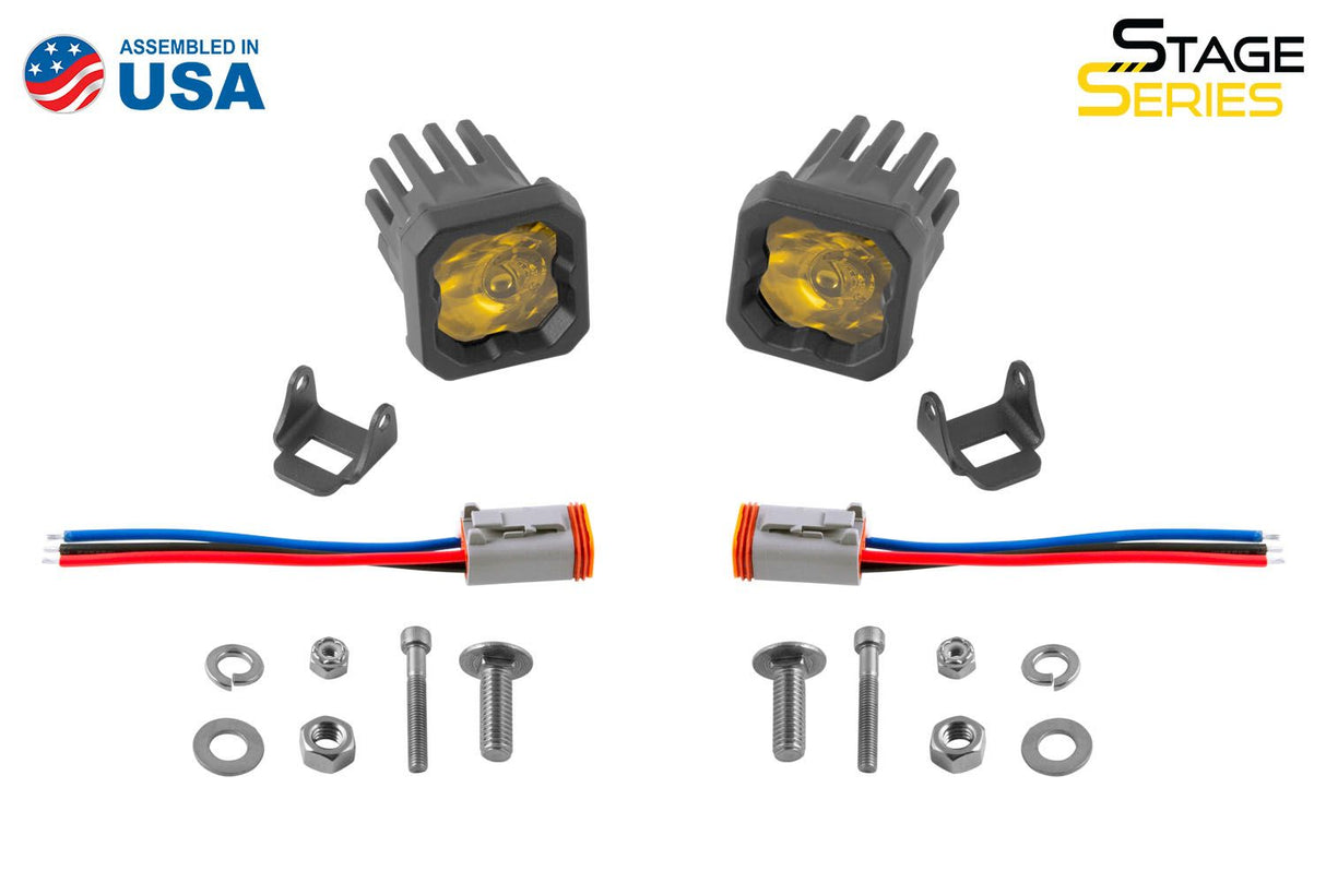 Stage Series C1 1" Sae/Dot Jaune Module Led Encastré (Paire) 