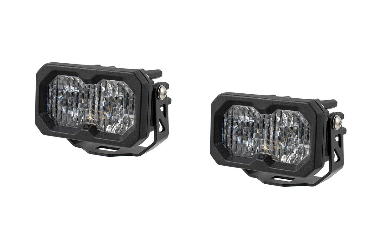 Stage Series C2 2" Sae/Dot Jaune Pod Led encastré (paire)
