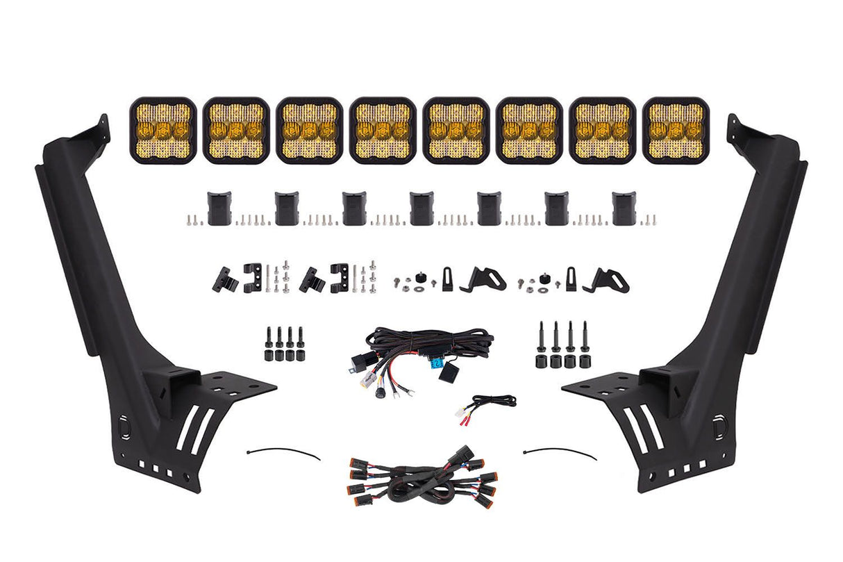 SS5 Windshield CrossLink Lightbar Kit for 2018-2025 Jeep JL Wrangler