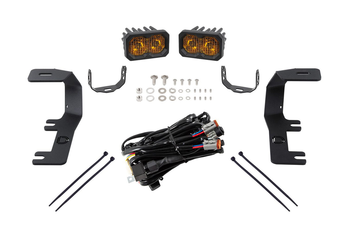 Kit de feux de fossé rétroéclairés Stage Series pour Chevrolet Silverado 1500 2014-2019