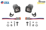 Stage Series C1 1" Sae/Dot Blanc Standard Led Pod (Paire) 