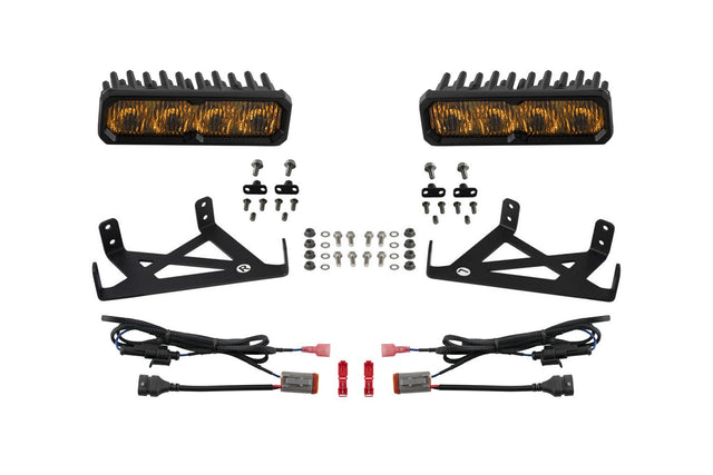 Kit de phares antibrouillard à LED SS6 pour Ford Super Duty 2020-2022 (avec phares antibrouillard à LED)