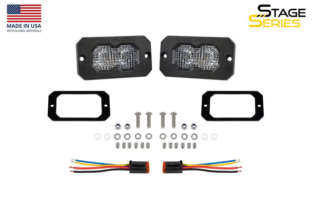C2R White Flood Flush Mount LED Pod (pair)