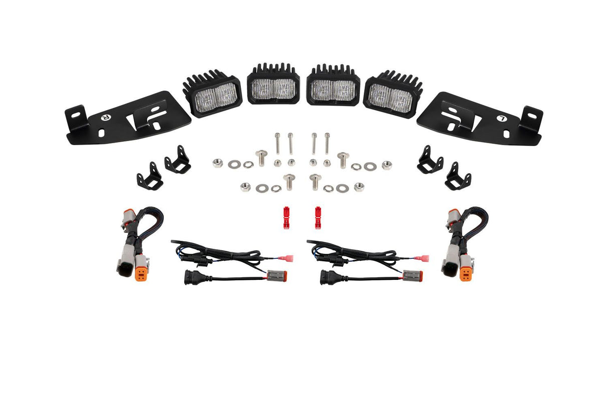 Kit d'éclairage de fossé à LED de la série Stage pour Toyota Tacoma 2016-2023