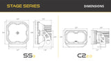 Kit de feux de fossé rétroéclairés Stage Series pour Chevrolet Silverado 1500 2014-2019