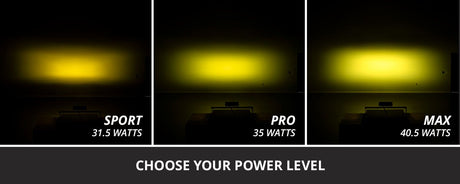 SS6 Yellow Flush Mount LED Light Bar (one)