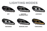 Phares à LED hybrides XB Evo pour Chevrolet Corvette (05-13)