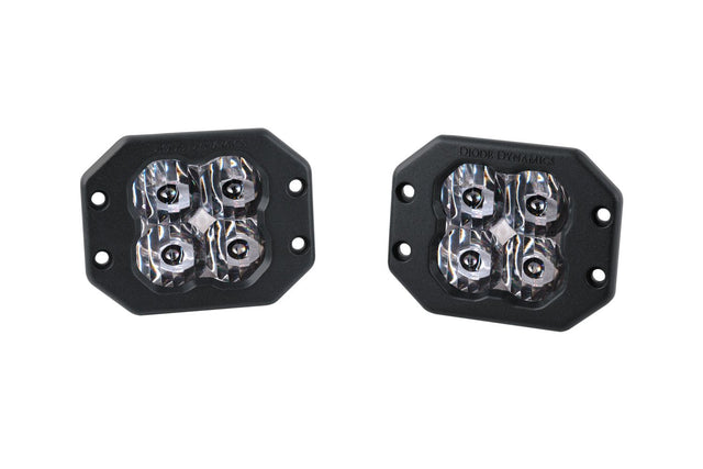 Stage Series 3" Ss3 Blanc Led Pod Encastré (Paire) 