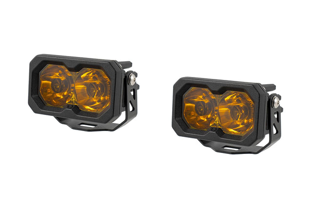 C2 2.0 SAE Yellow Sport Standard LED Pod (pair)