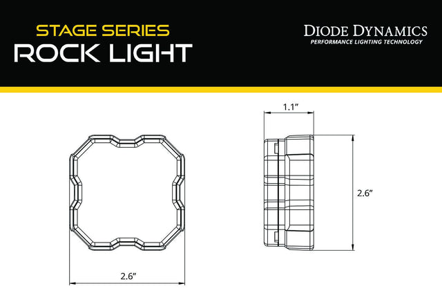 Stage Series Rock Light Magnet Mount Adapter Kit (one)