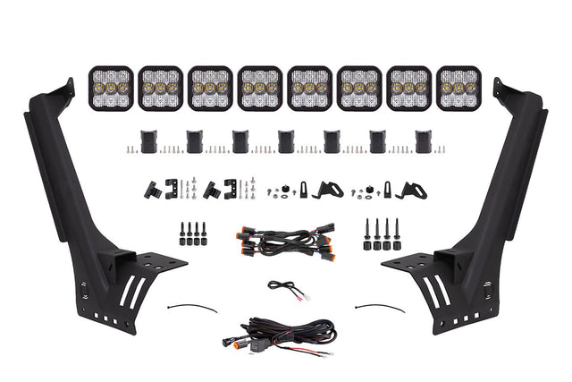 SS5 Windshield CrossLink Lightbar Kit for 2018-2025 Jeep JL Wrangler