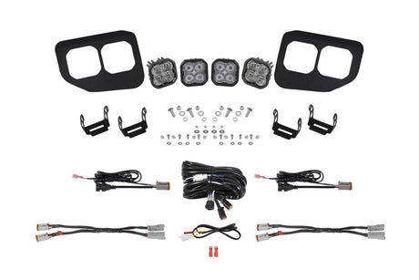 Kit de poche de brouillard de la série Stage pour Ford Super Duty 2020-2022 