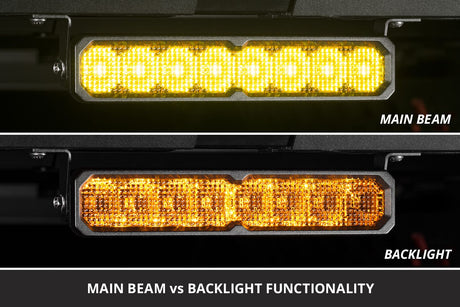 SS10 SAE/DOT Yellow LED Light Bar (one)