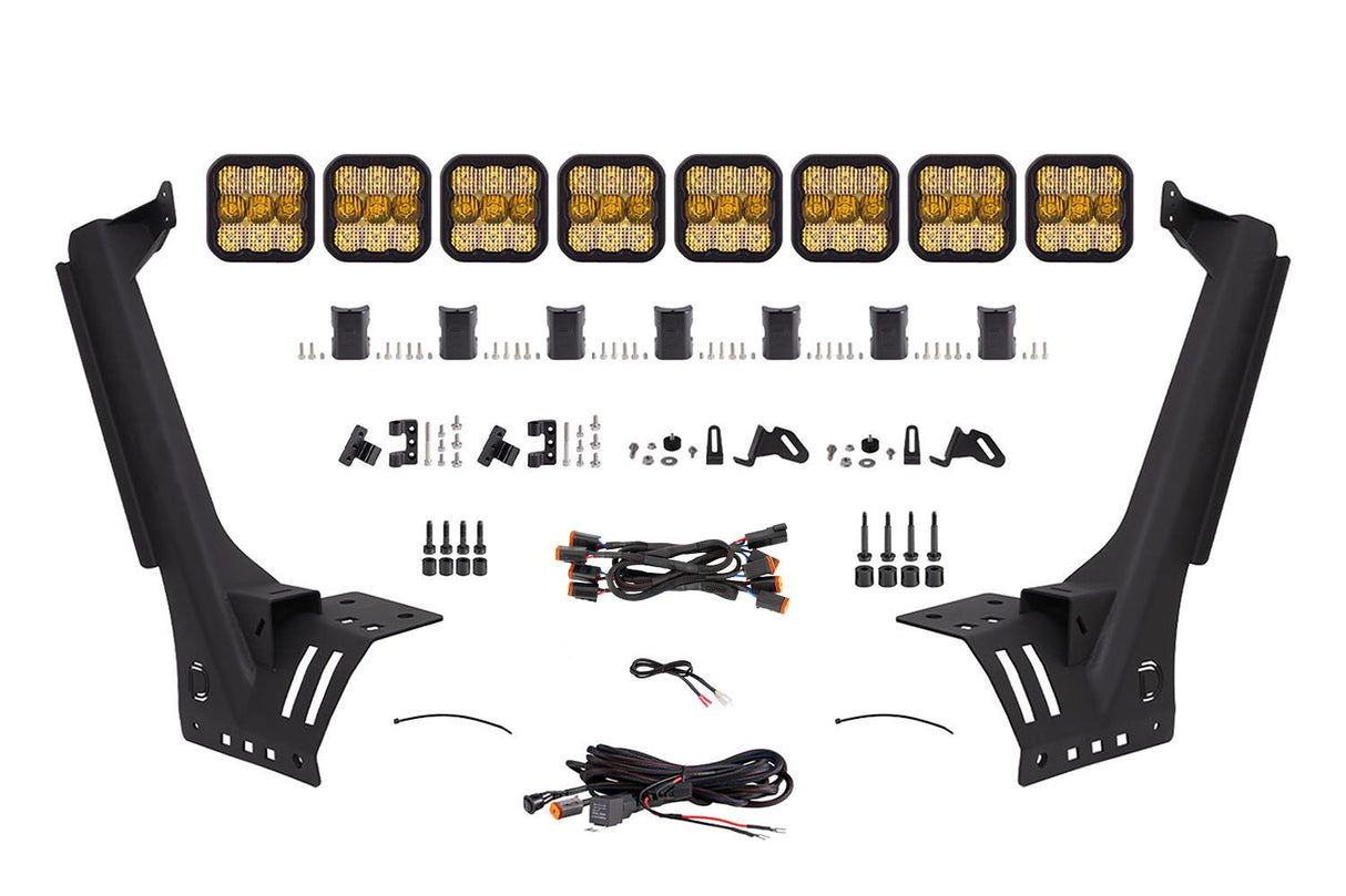SS5 Windshield CrossLink Lightbar Kit for 2018-2025 Jeep JL Wrangler