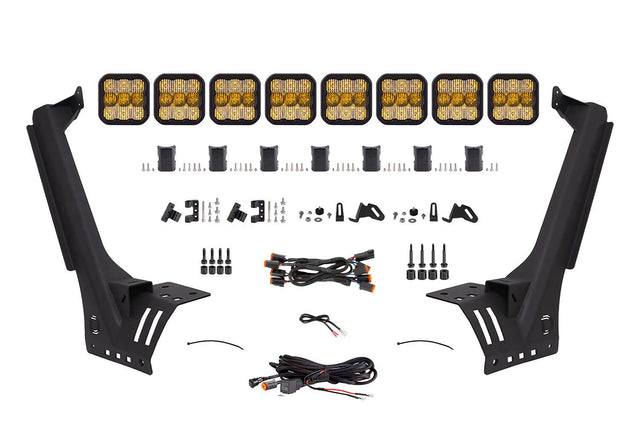 SS5 Windshield CrossLink Lightbar Kit for 2018-2025 Jeep JL Wrangler