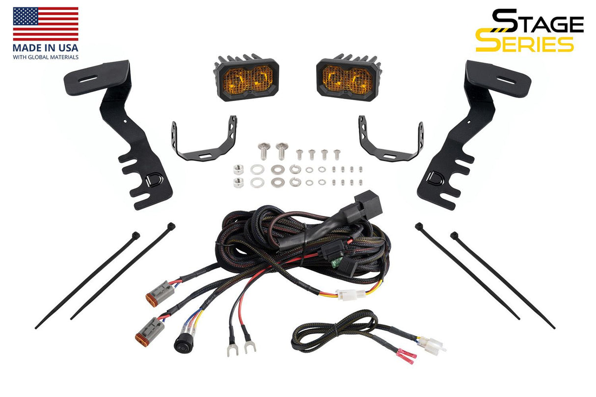 Kit d'éclairage de fossé à LED de la série Stage pour Toyota Tacoma 2016-2023