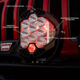 Pods lumineux LED à motif de spot haute vitesse Ambre série LP9 Baja Designs