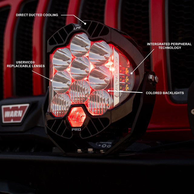 Pods lumineux LED à motif de spot haute vitesse Ambre série LP9 Baja Designs