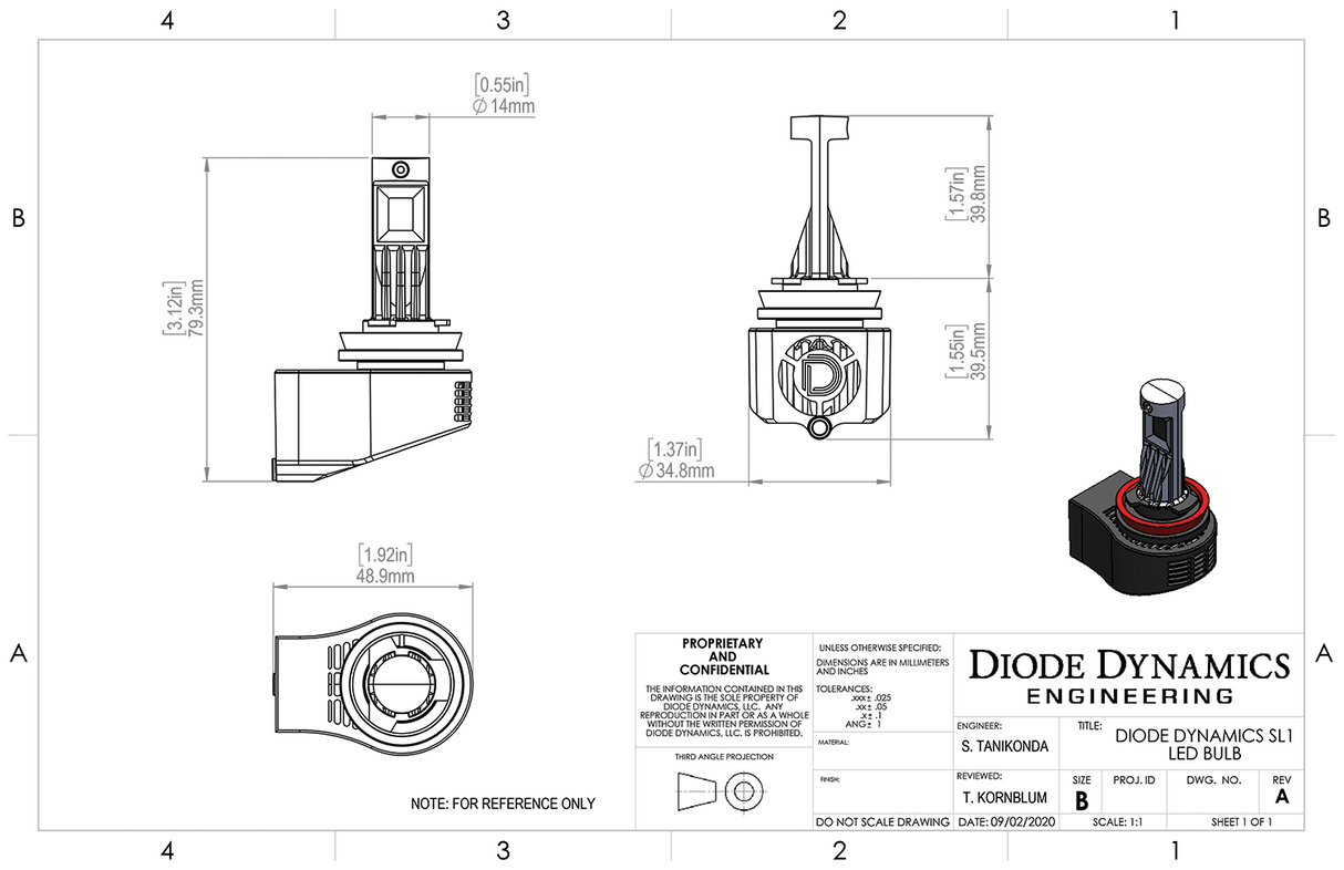 Diode Sl1 Led Headlight Conversion Kit H10 (discontinued)