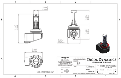 Diode Sl1 Led Headlight Conversion Kit H10 (discontinued)