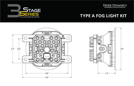 SS3 SAE Type A Fog Light Kit