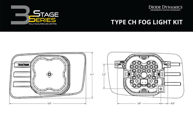 Kit de feux antibrouillard SS3 SAE Type CH