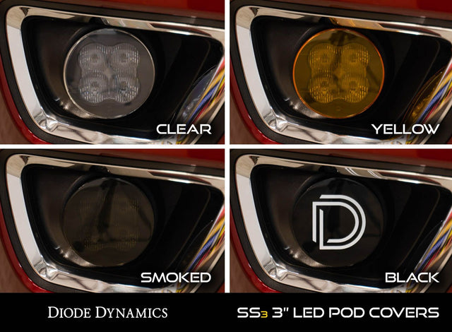 SS3 LED Pod Cover, Black (one)