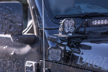 Cowl Mount LED Bracket Kit for 2020-2026 Jeep Gladiator