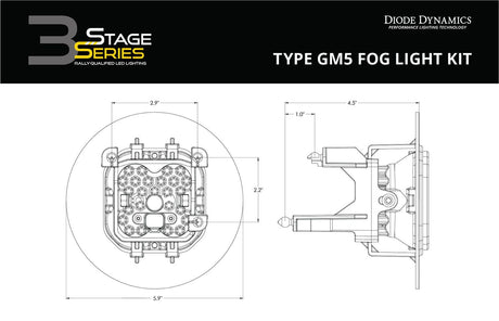 SS3 SAE Type GM5 Fog Light Kit