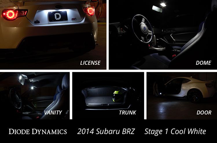 Kit LED intérieur pour Subaru Ascent 2019-2022, blanc froid Stage 2