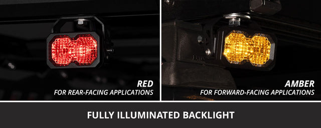 C2 2.0 SAE/DOT White Sport Standard LED Pod (pair)