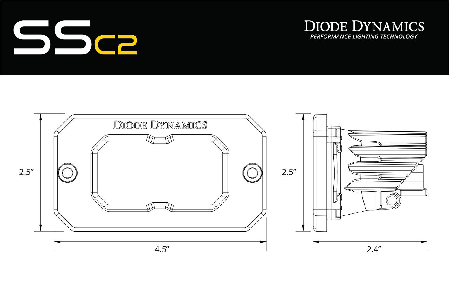 Stage Series Flush Mount Reverse Light Kit