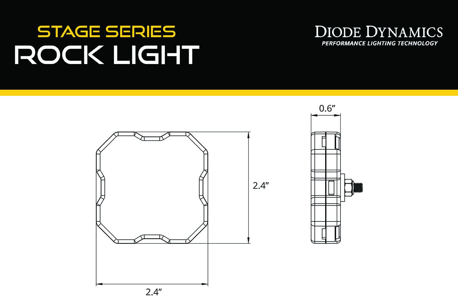 Stage Series Single-Color LED Rock Light (one)