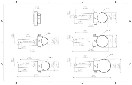 Stage Series Universal Roll Bar Mount Kit (one)